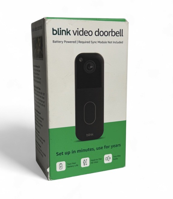 BLINK  WIRELESS HOME SECURITY (BLACK) (2nd Gen/2025 MODEL) VIDEO DOORBELL *NEW*