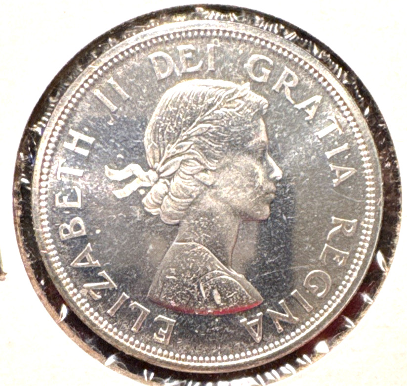 Canada 1964 silver dollar KM choice BU