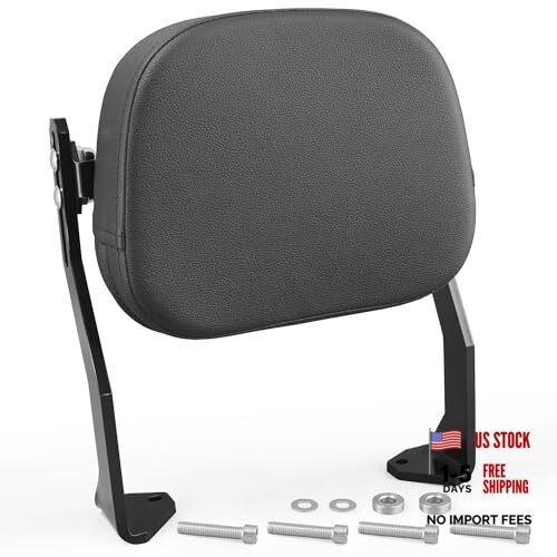 YTSMotor Heavy Duty Adjustable Rear Passenger Backrest Sissy Bar Fit for