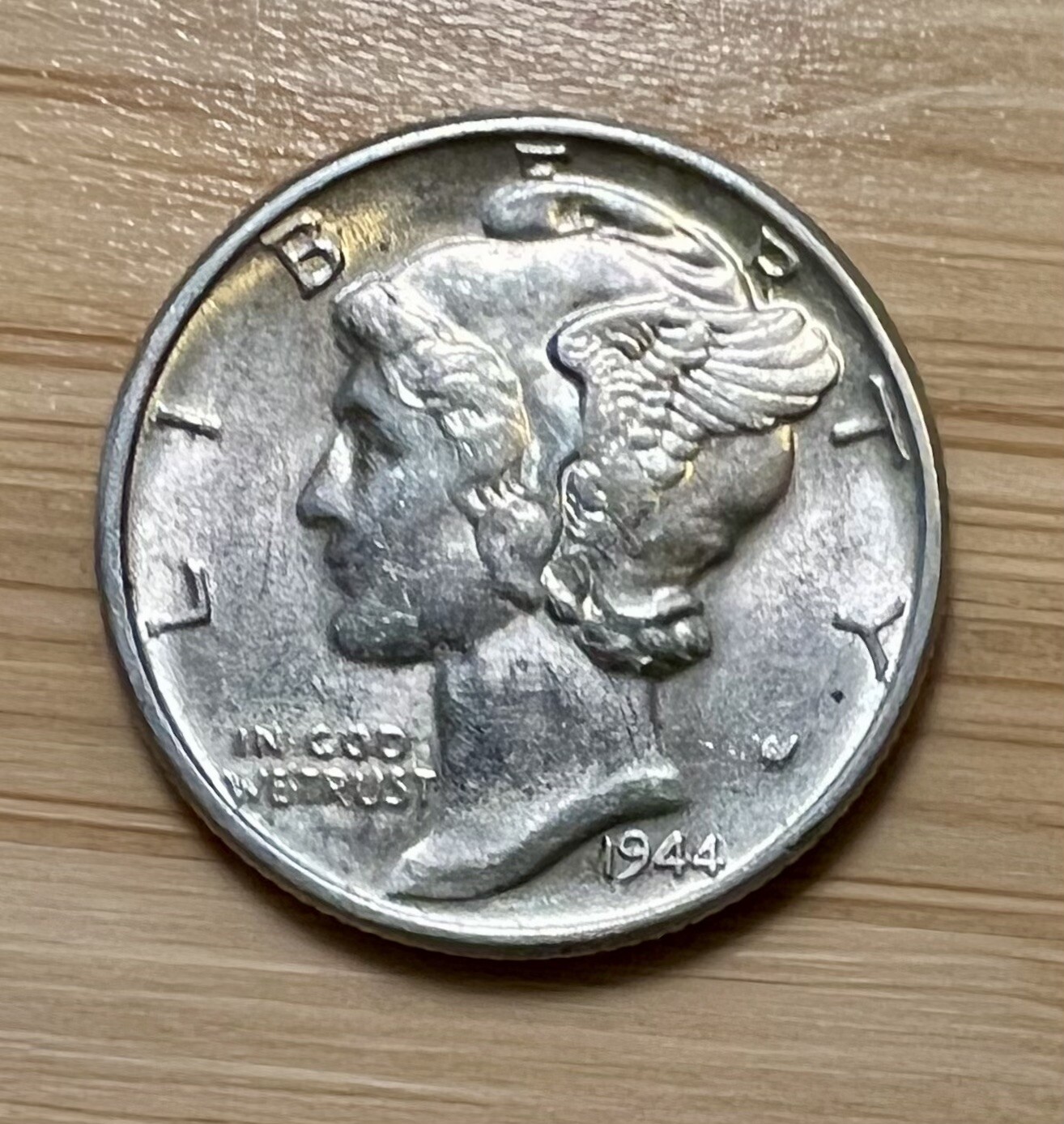 1944-P Mercury Dime 10C Silver - About Uncirculated (AU) – FREE SHIPPING