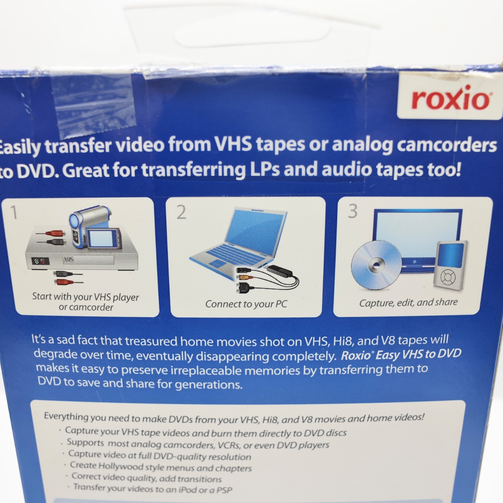 Roxio Easy VHS to DVD - Open Box