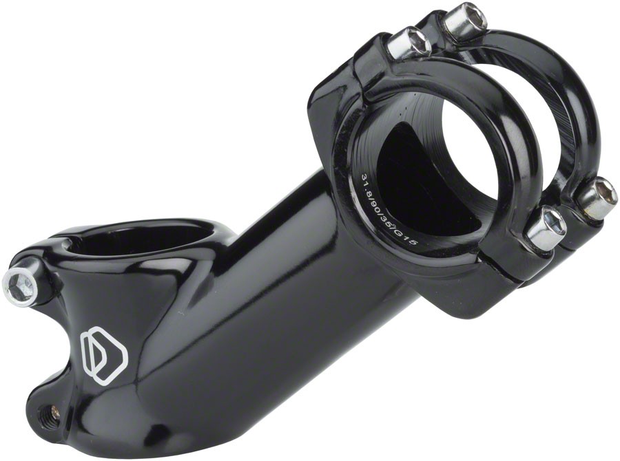 Dimension 31.8 Stem 70mm Clamp 31.8mm +35 Degree Steerer 1 1/8 in Black Aluminum