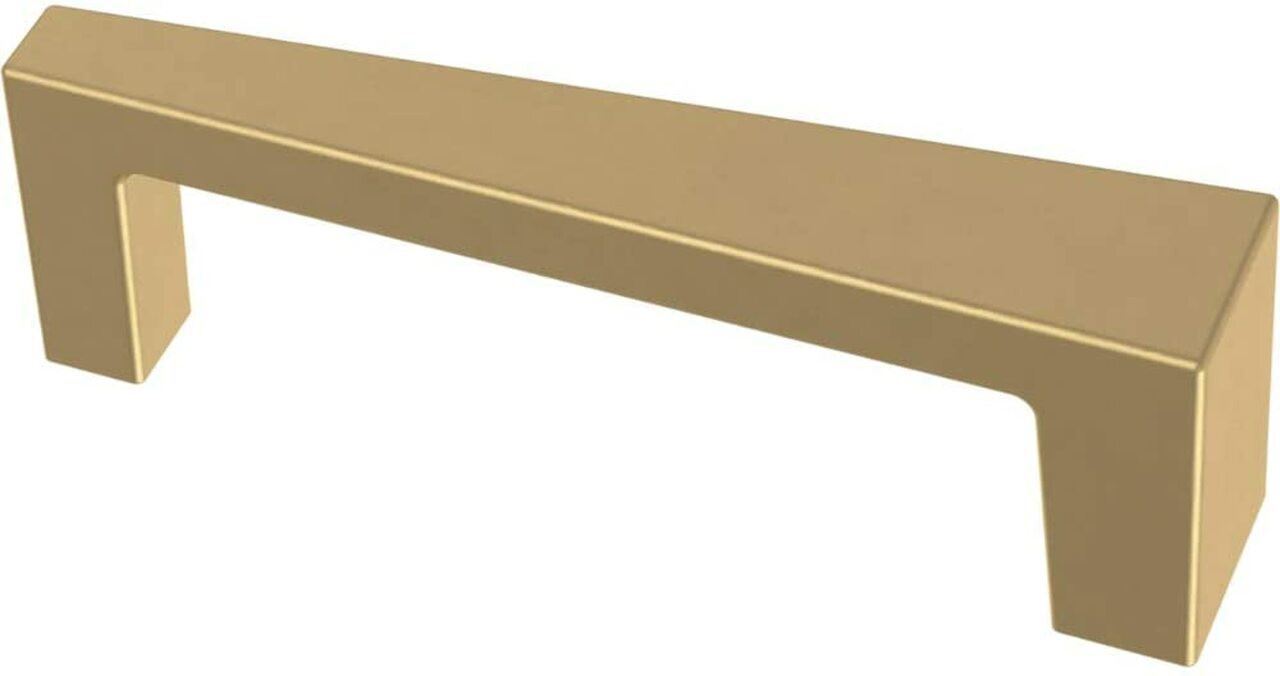 (10-pack) 3-3/4" Angled Pull Bayview Brass