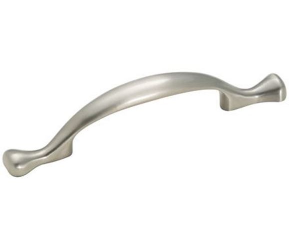 3" Traditional Footed Pull Satin Nickel