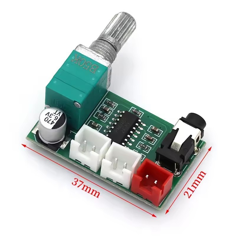 PAM8403 3W x2 Class D Audio Board with Built in Volume Control and AUX Input