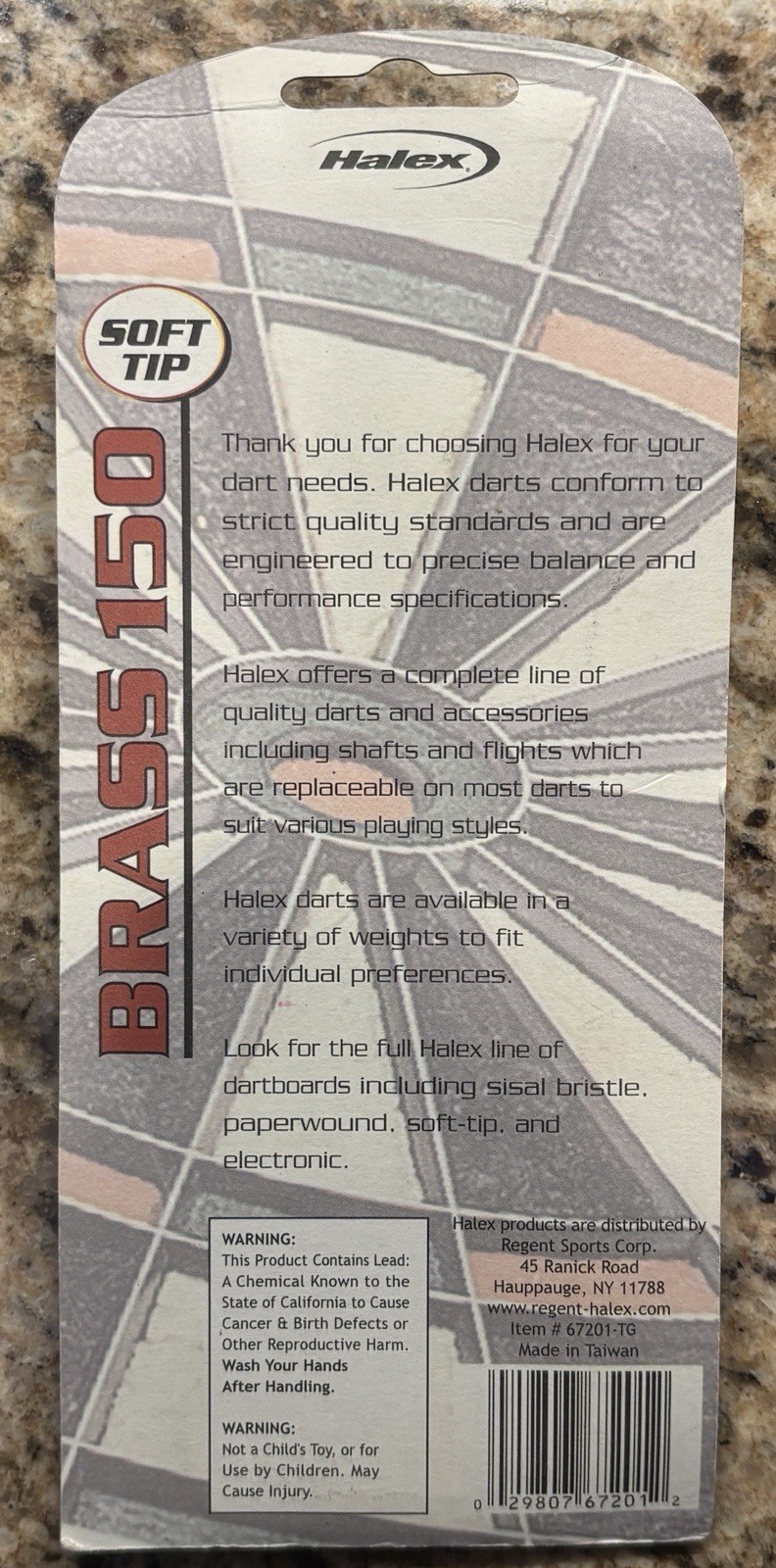 Halex Brass 150 Soft Tip Darts - New Unopened Package - Quality Darts