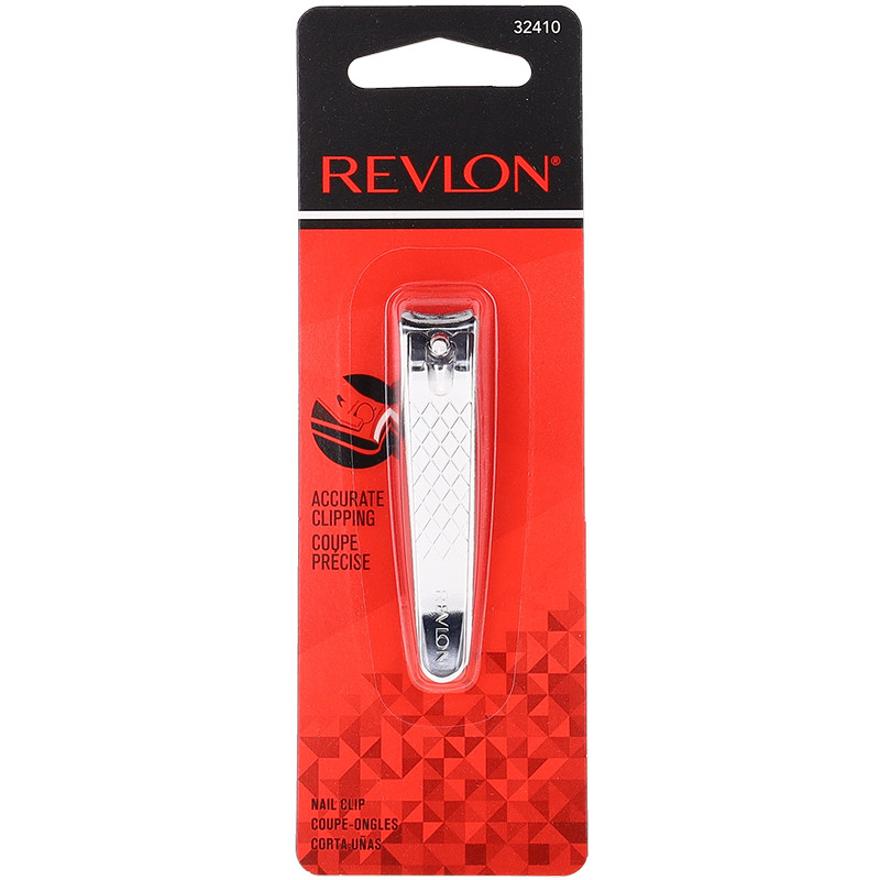 Revlon Nail Clipper 32410 Stainless Steel Fingernail Toenail With File New