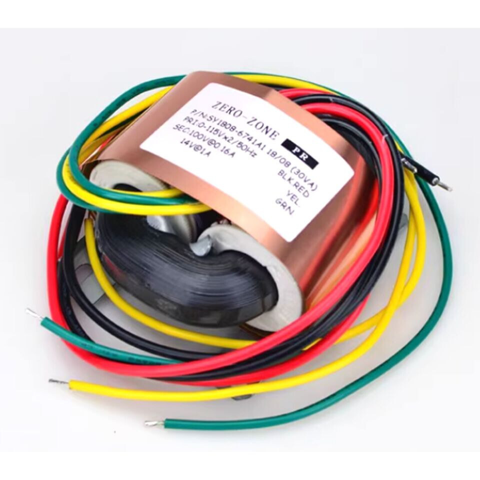 1pc Shure amplifier customized R-type transformer 100V + 14V (30VA)