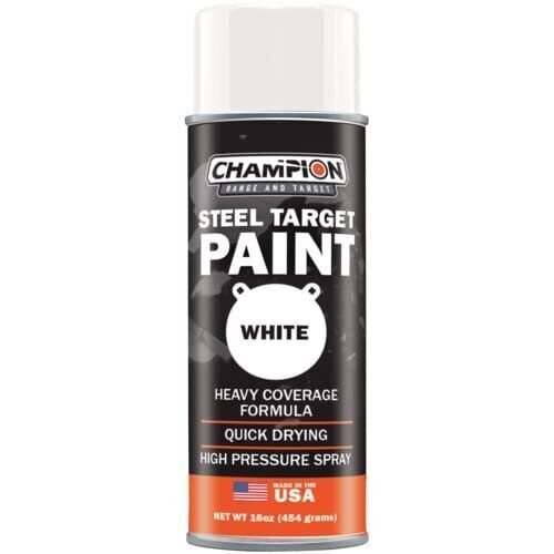 Champion AR500 Steel Target Spray Paint 16oz White Can CM44130