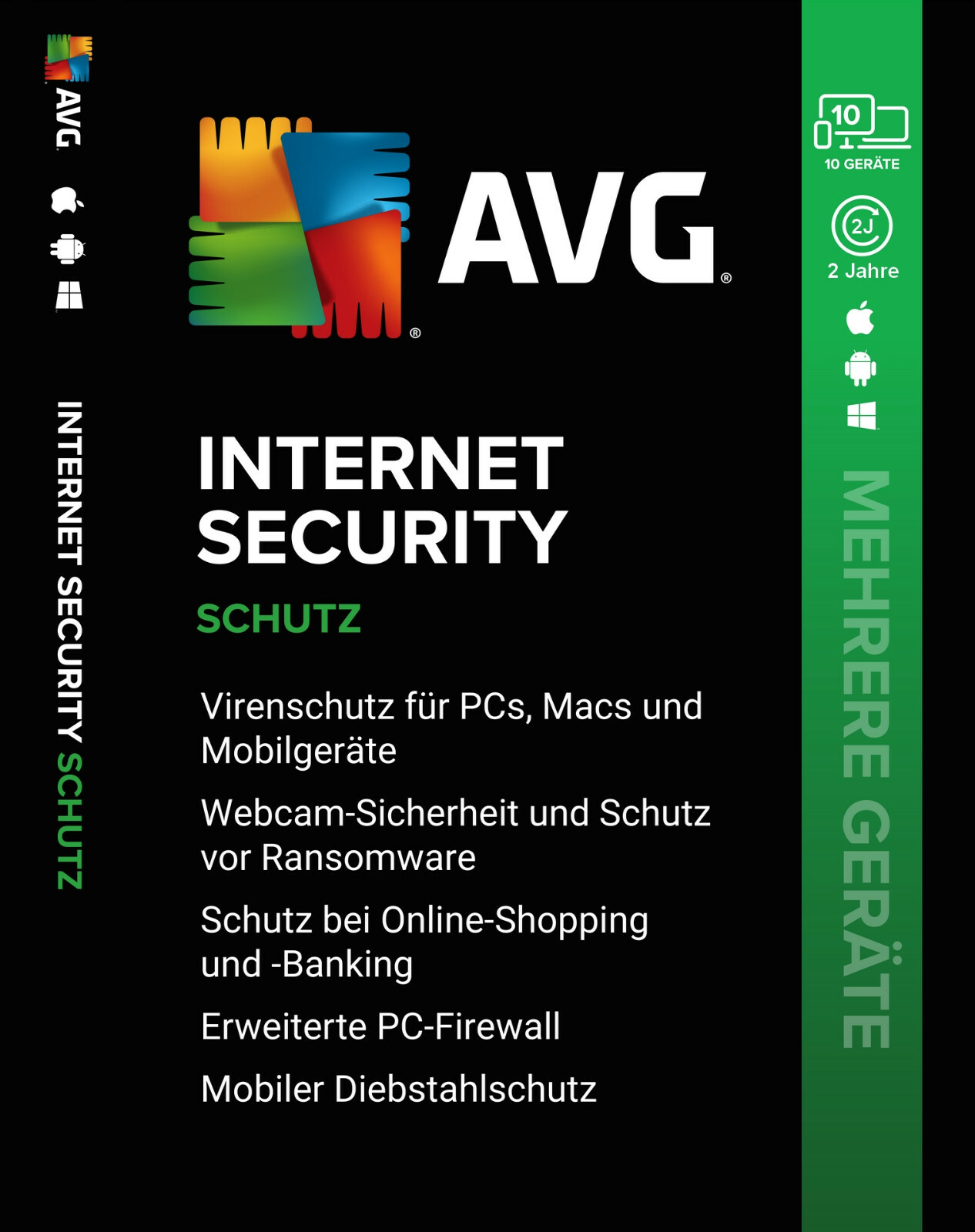 AVG Internet Security 2026 10 Devices 2 Year MULTIPLE DEVICES |PC,Mac,Android,iOS|