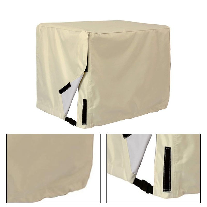 Easily Cleanable Beige For Generator Cover Made with Strong 210D Oxford Fabric