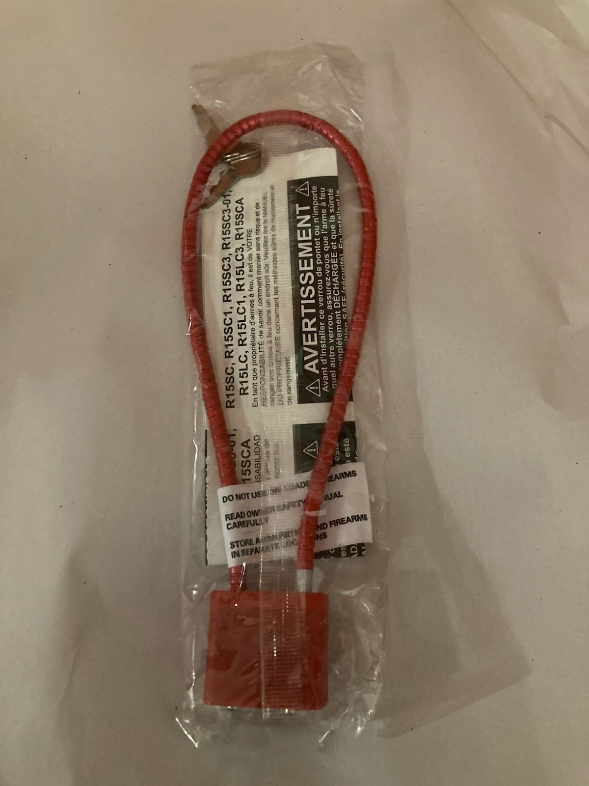 OEM Cable Gun Lock w/ Keys (Assorted Color)