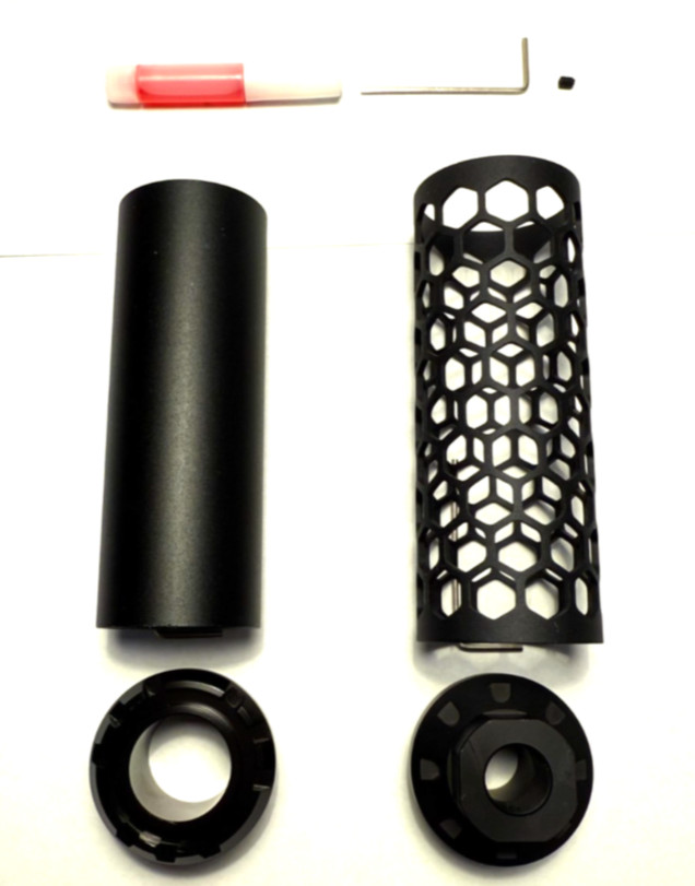 LETHAL ECHO 5" Muzzle Brake | Barrel extention 14mm CCW GBB AEG