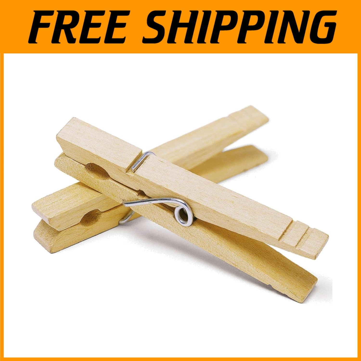 Multipurpose Wood Clothespins - Set of 400 for Versatile Use