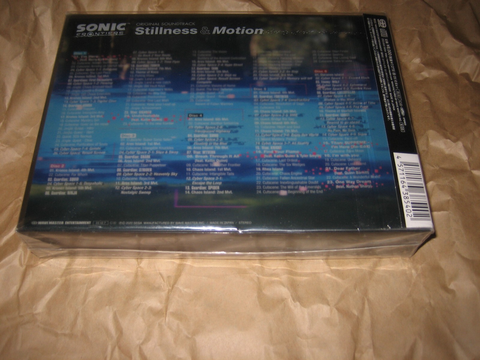 SONIC FRONTIERS ORIGINAL SOUNDTRACK: Stillness & Motion Soundtrack CD