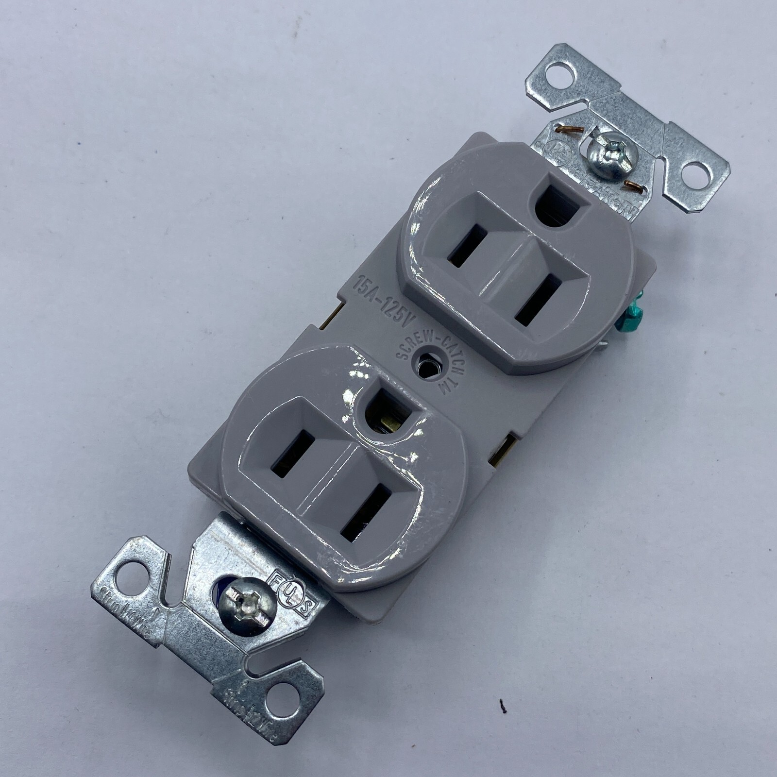EATON Gray 15A 125V COMMERCIAL Duplex Outlet Receptacle BR15GY-SP-LW ⭐