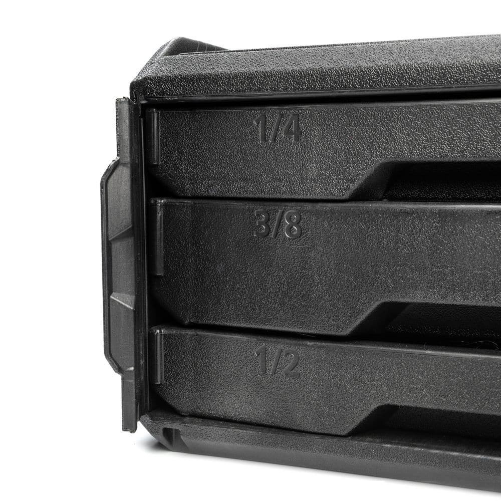 Mechanics Tool Set Kit Socket 280 Piece Case Tools Sae Metric Drive Box Ratchet