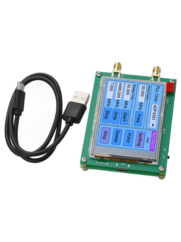 ADF4351 35M 4 4G Touch Screen RF Signal Generator With PLL Sweep Function