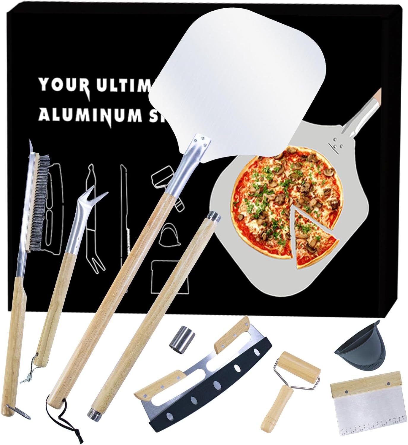 7PCS Pizza Oven Accessories Kit – Premium Pizza Making Tools Set Home & Outdoor