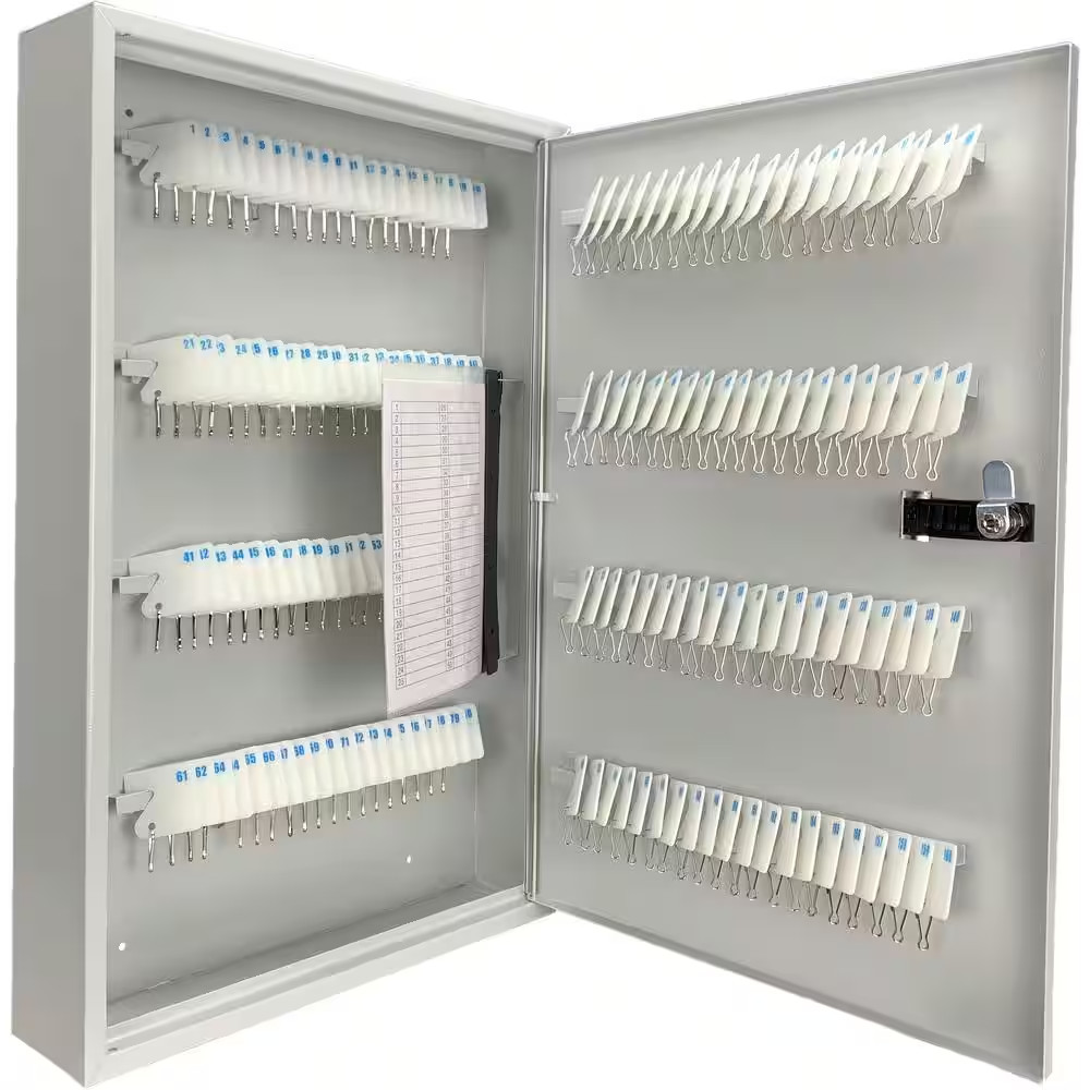 Lock Box with Combination Lock White Tag, Grey 160 Keys