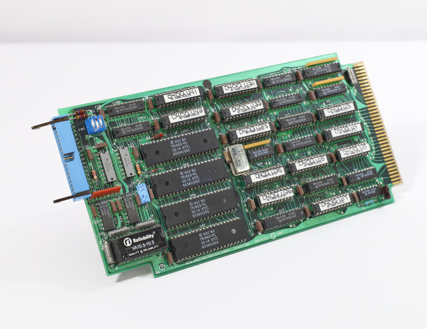 New England Digital Synclavier D40Q Computer Bin Card