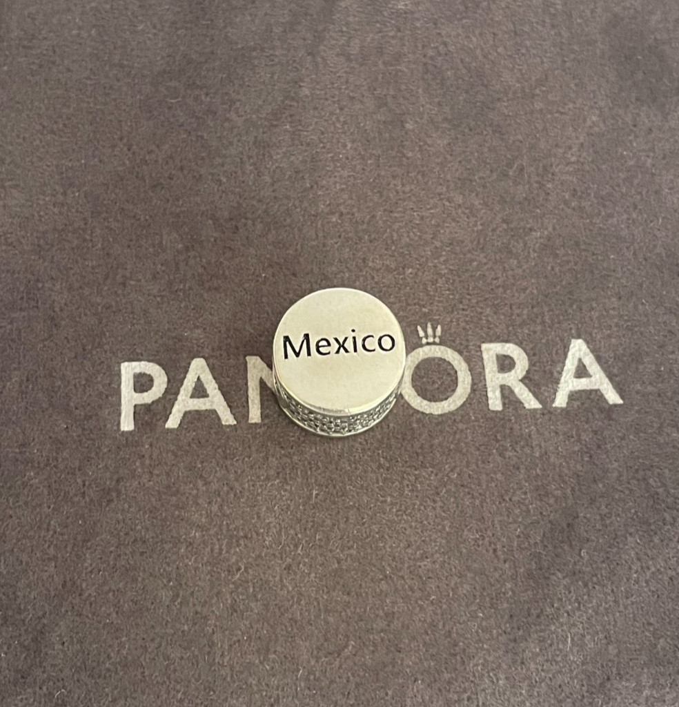 Pandora Mexico Flag Exclusive Charm Bead S925 Sterling Silver