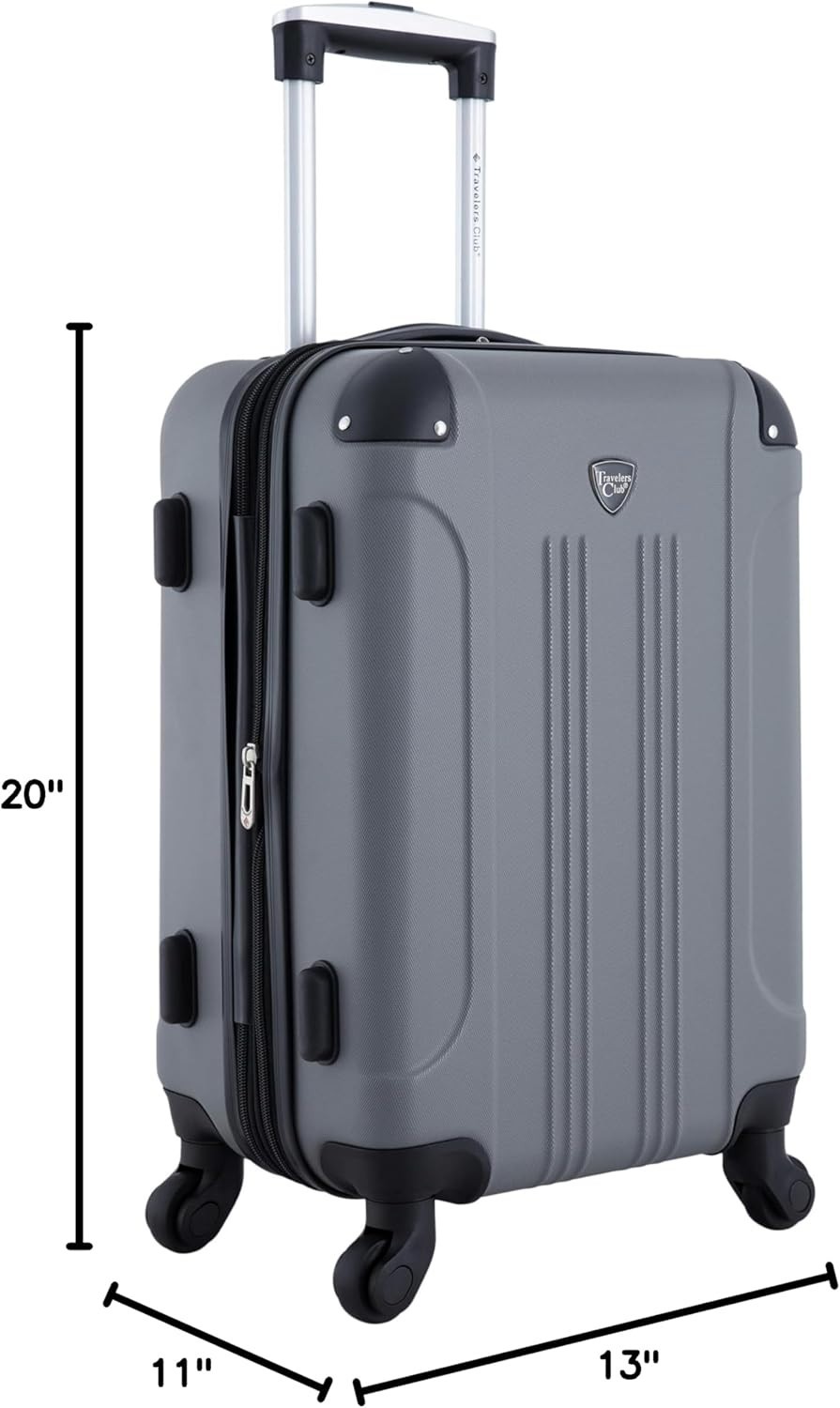 Chicago Charcoal Hardside Expandable Spinner Luggage