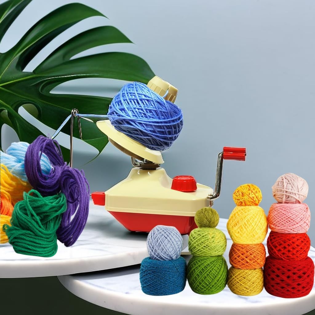 Yarn Ball Winder, Hands Operated Swift Yarn Fiber String Ball Wool Winder Mac...