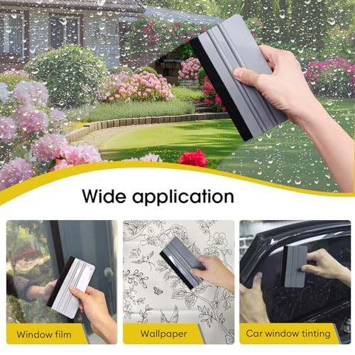Window Felt Squeegee Tool, Vinyl Scraper for Window Privacy Film, Wallpaper