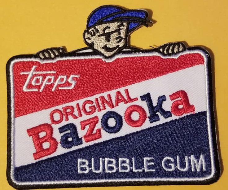 Topps Original Bazooka Bubble Gum Embroidered Patch 3x3.5"