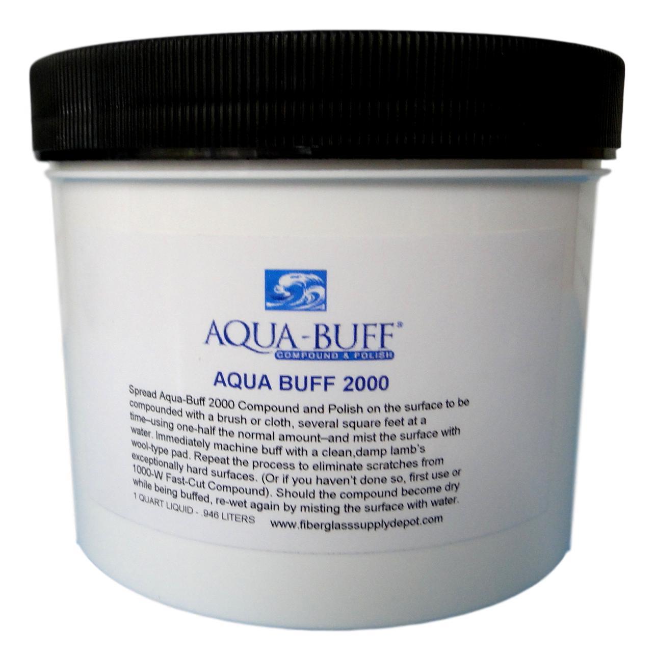Aqua Buff 2000 Buffing Polishing Compound Quart (32oz)
