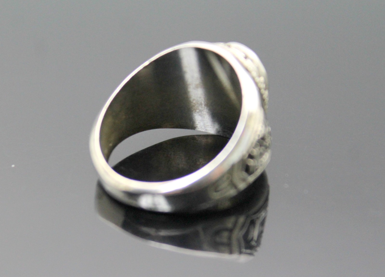 SETH LOW MIDDLE SCHOOL 1998 SOLID STERLING SILVER RING SIZE 9.75'