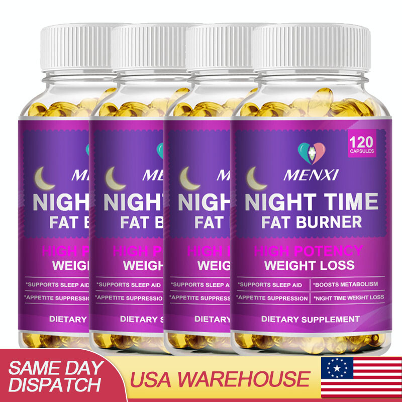 Night Time Fat Burner 120 Capsules For Fat Burn Weight Loss Appetite Suppressant