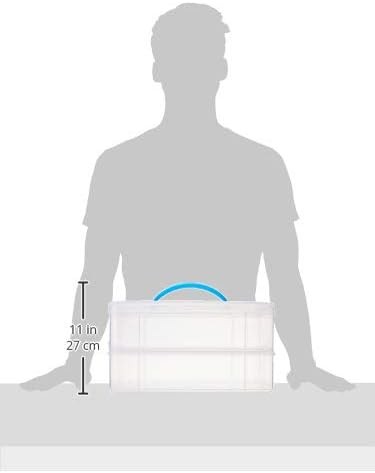 Stackable Storage Bin for Tools & Crafts, Clear, BPA-Free