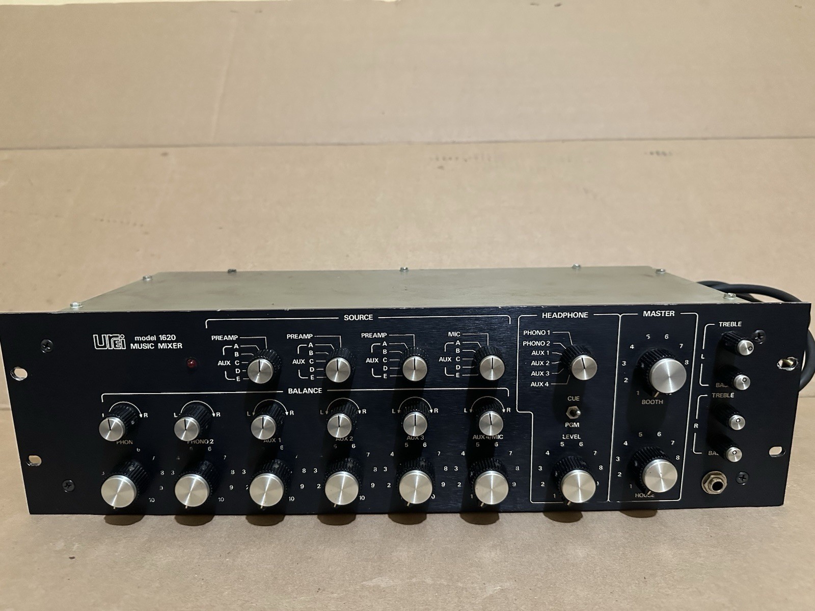 Urei 1620 DJ Mixer Newly Refurb By 30yr Exp. Mario Giannotte all New Cards/plugs