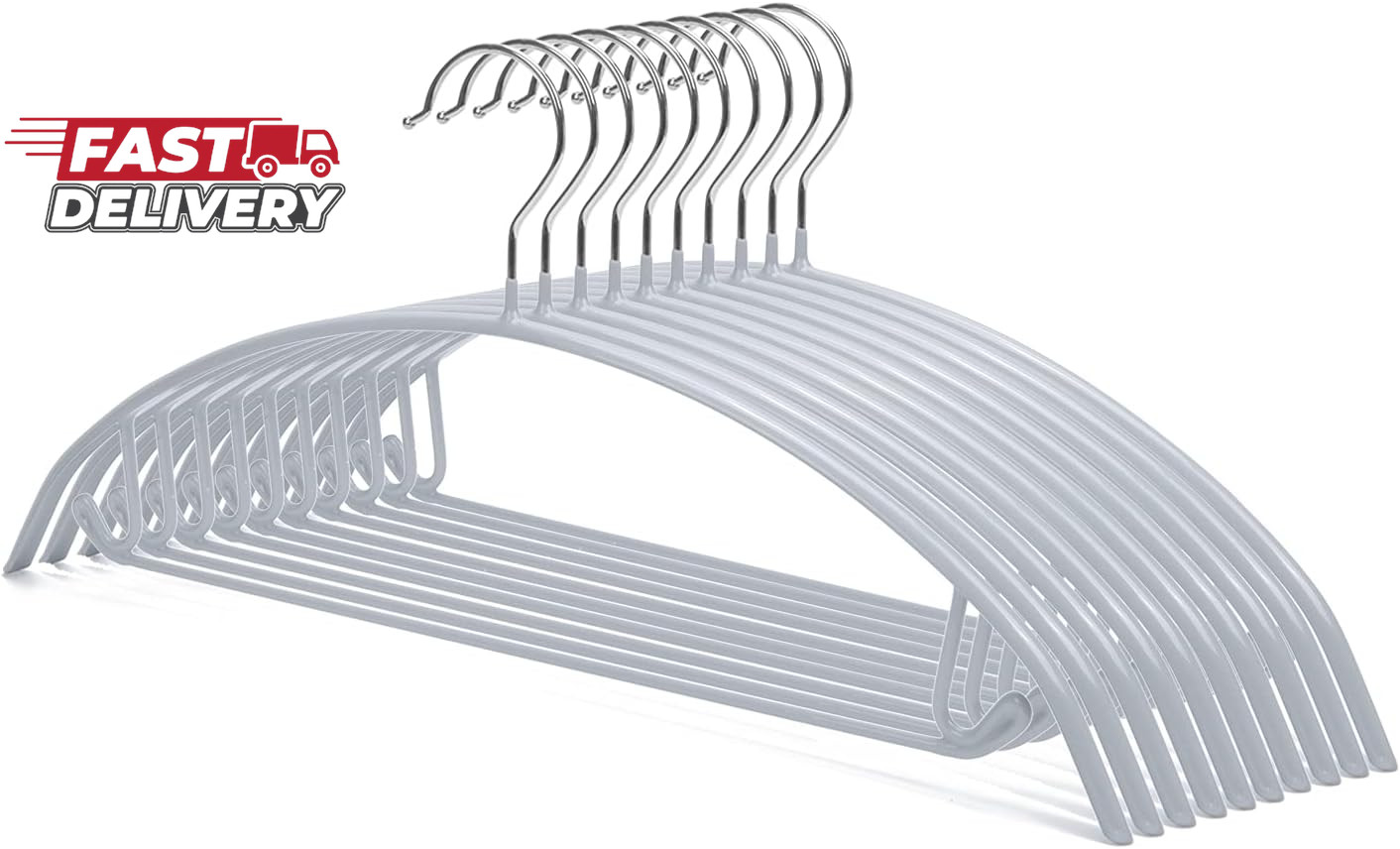 Nature Smile Non Slip PVC Coating Sweater Hangers,Dress Suit Coat Hangers,Should
