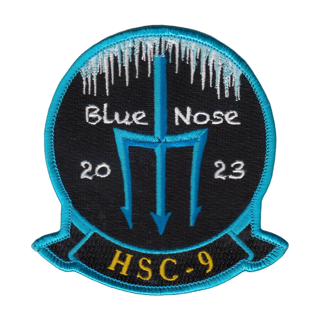 HSC-9 TRIDENTS 2023 BLUE NOSE CHEST PATCH