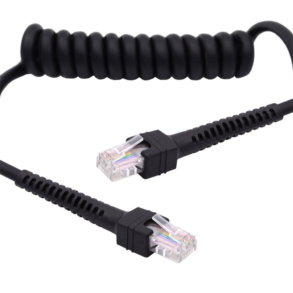 RJ45 RJ45 Cat6 8P8C UTP Male to Male Stretch Coiled Cable Lan Network Patch