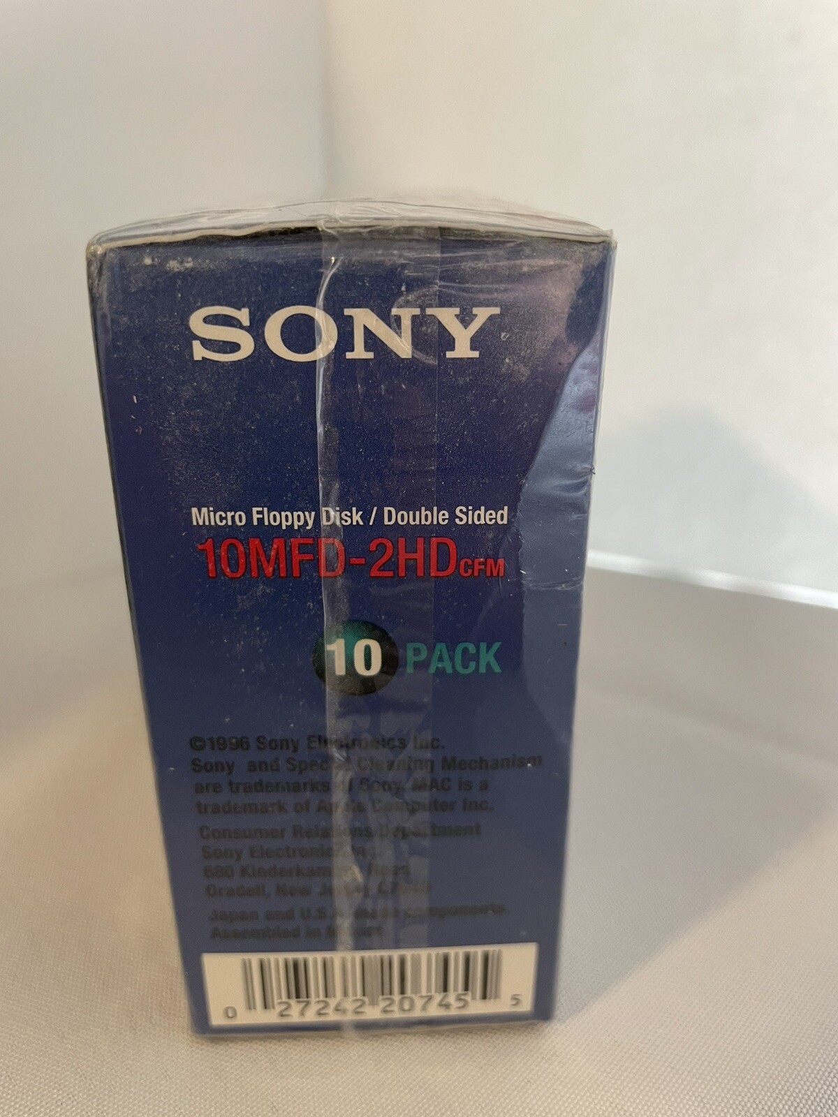 SEALED 10-pack SONY MFD 2HD 3.5" MAC Formatted 1.40 MB 10MFD-2HD-cfm Double-Side