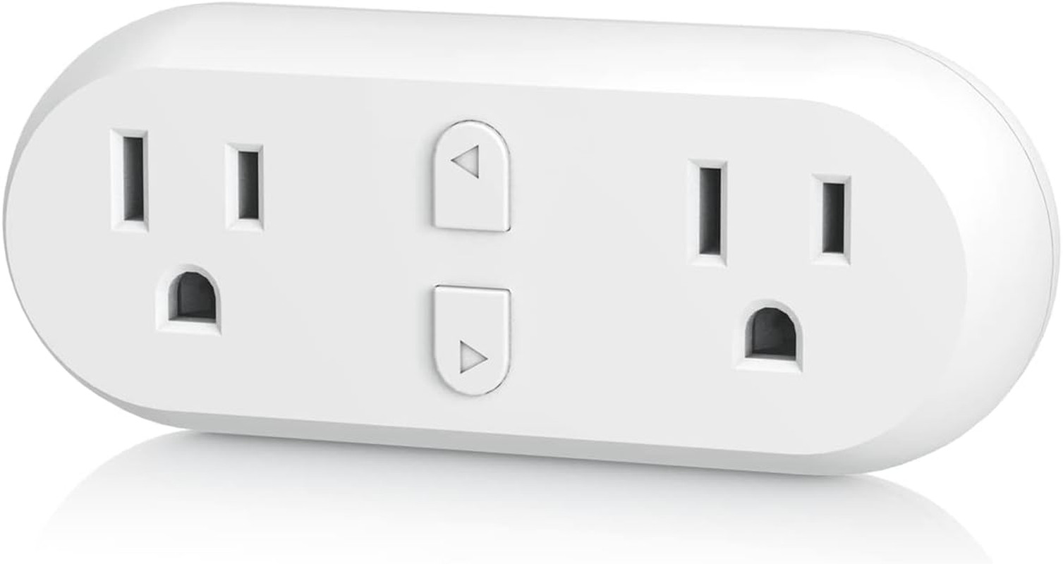 Enchufe Doble Inteligente De 15A WiFi Bluetooth Control Remoto Con Temporizador