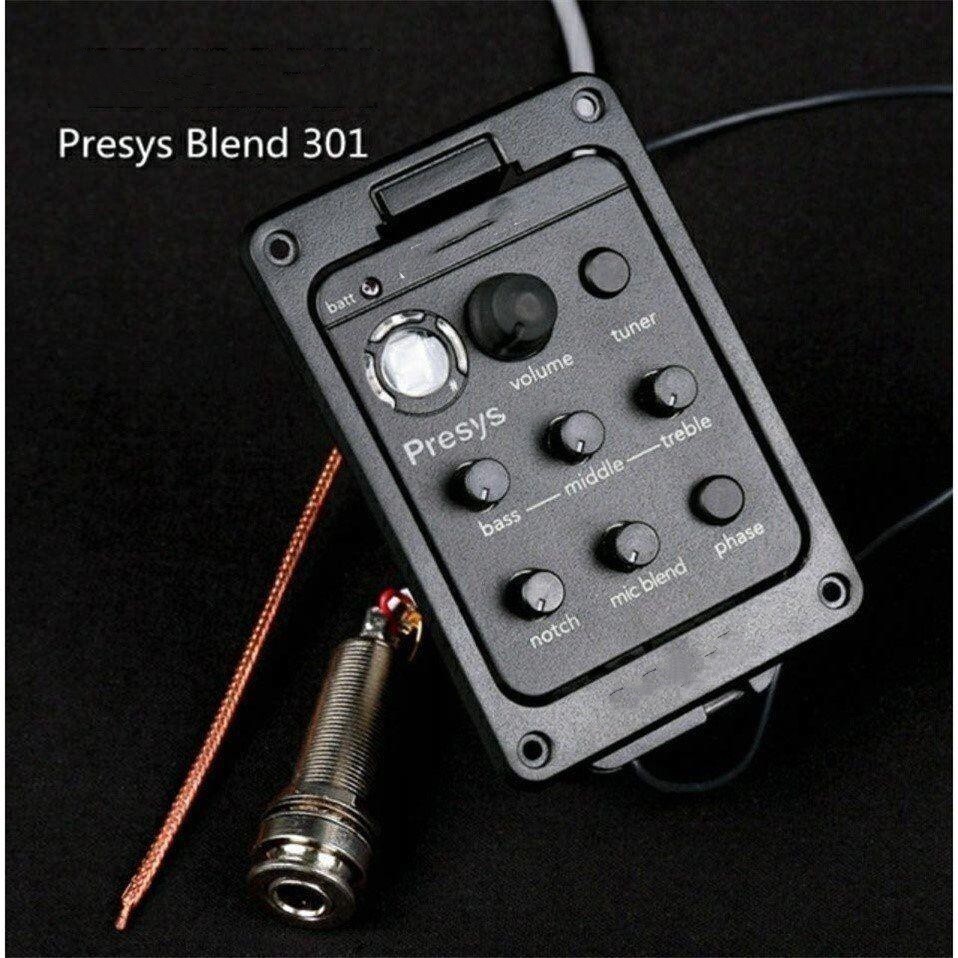 Presys 301 guitar pickups Mic Blend Dual Model Guitar Preamp Tuner Piezo Pickup
