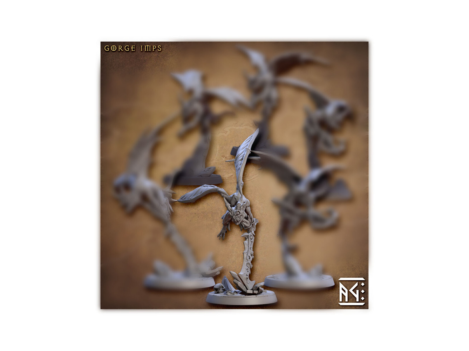 Demon Imp D - Artisan Guild - Fantasy D&D Miniature