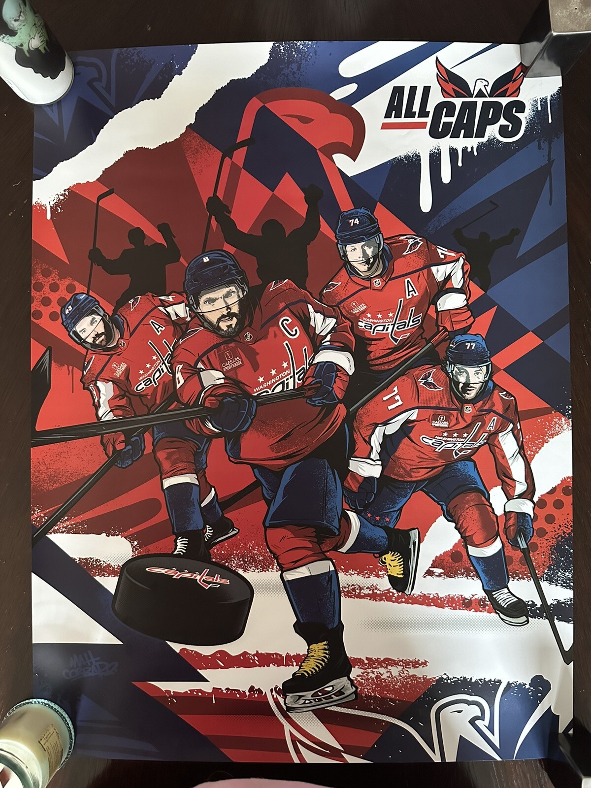 Capitals NHL Hockey Poster 4/15/24 SGA Fan Appreciation Giveaway Featur Ovechkin