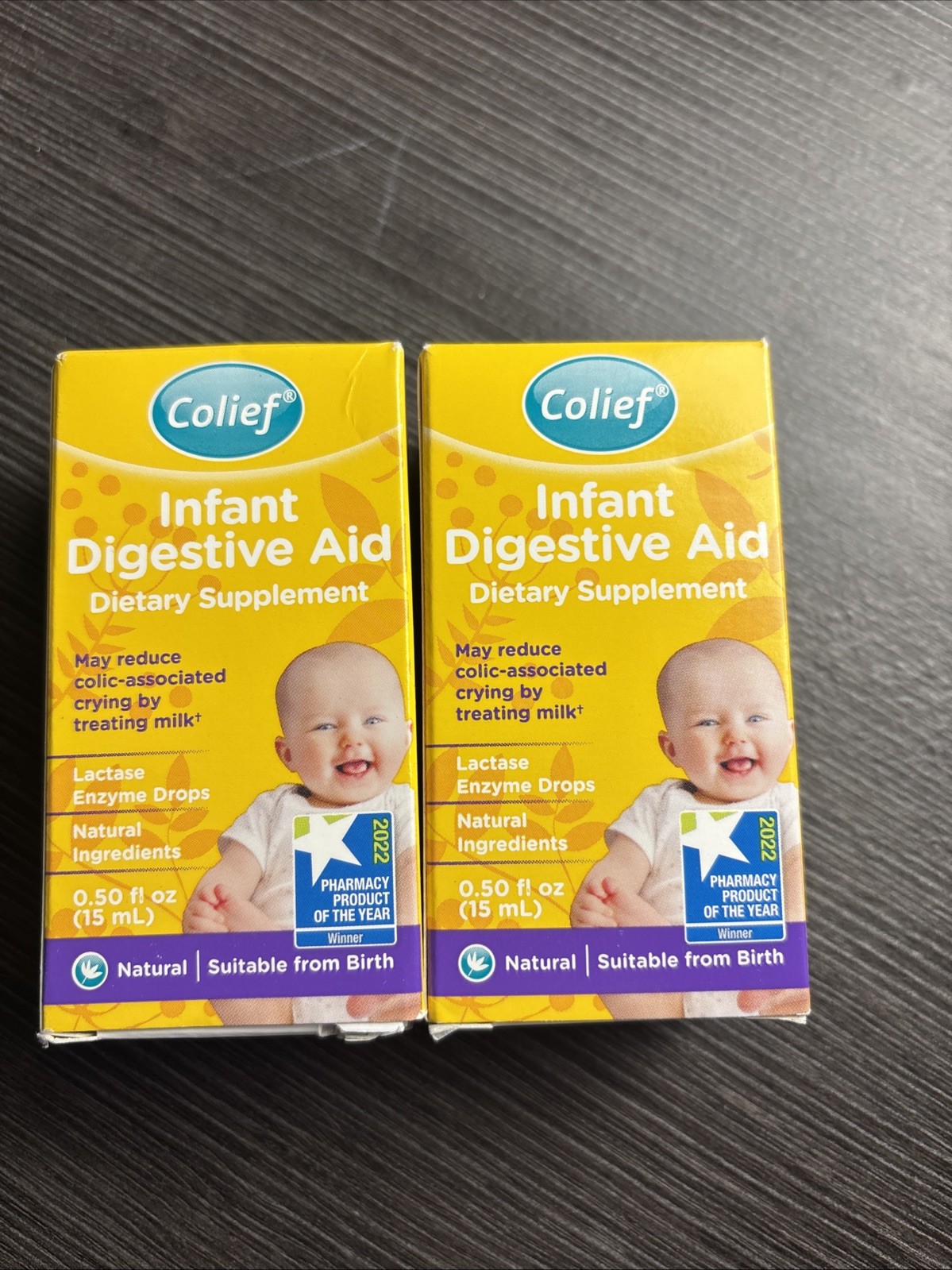 (2) Colief Infant Digestive Aid | Gas Drops for Babies | 0.50 Fl Oz
