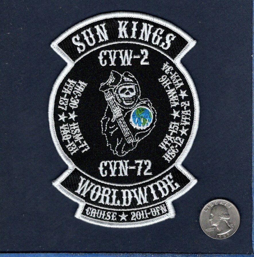 CVN-72 USS ABRAHAM LINCOLN WESTPAC 2011 2012 US NAVY Ship Squadron Cruise Patch