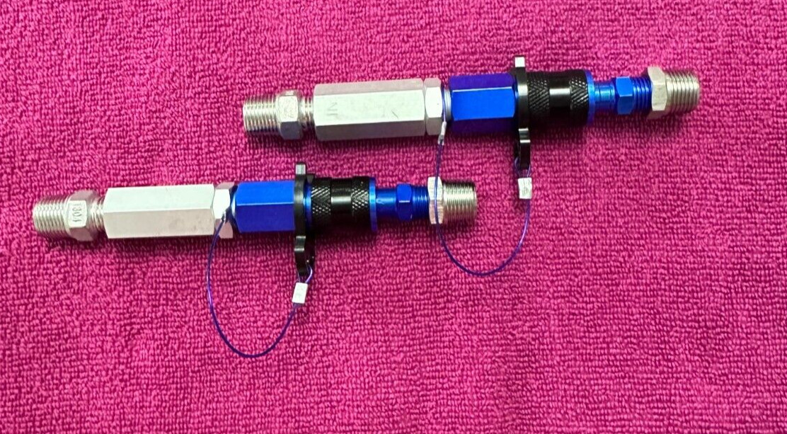 Hookah Diving filtered quick connect set w/air stop fits Brownies 3/8 npt