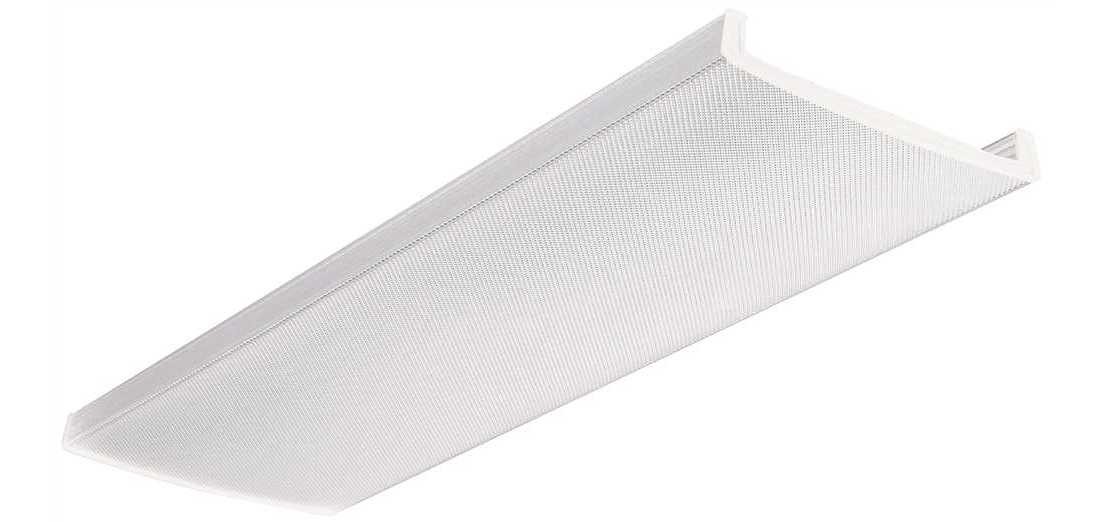 Lithonia Lighting DLB48 LB 48 in. Clear Narrow Wraparound Prismatic Lens White