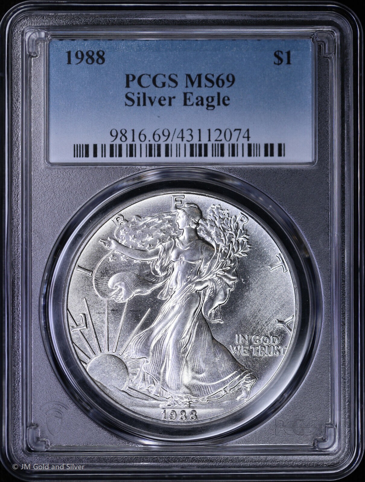 1988 American Silver Eagle $1 PCGS MS 69
