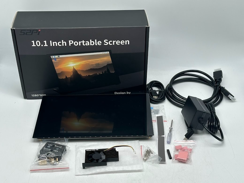 52Pi 10.1 In Touch Screen w/ Mounts for Raspberry Pi 5/4B/3B/3B Plus