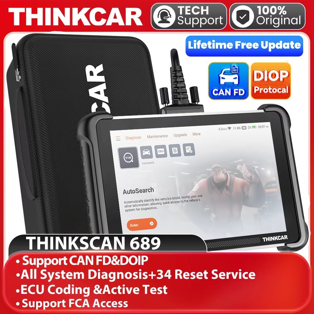 THINKSCAN 689 Full Bidirectional Scan All System Diagnostic Scanner 35 Services